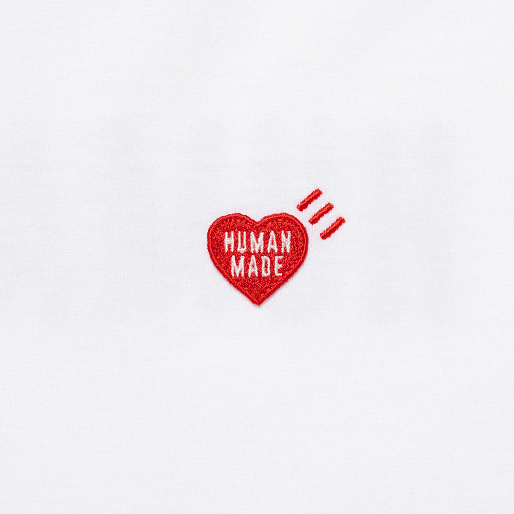 HUMAN MADE HEART BADGE LS T-SHIRT WH-C