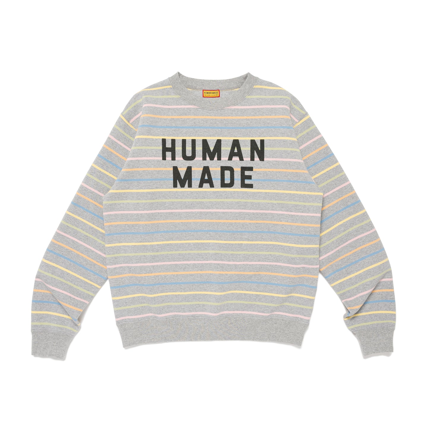 HUMAN MADE MULTI STRIPED SWEATSHIRT GY-A