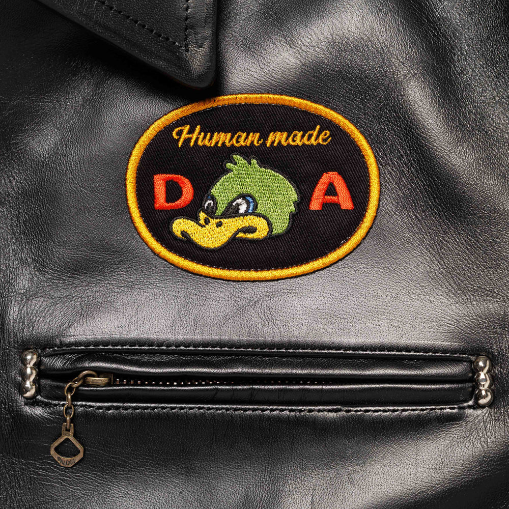 HUMAN MADE　　LEATHER JACKET BK-E