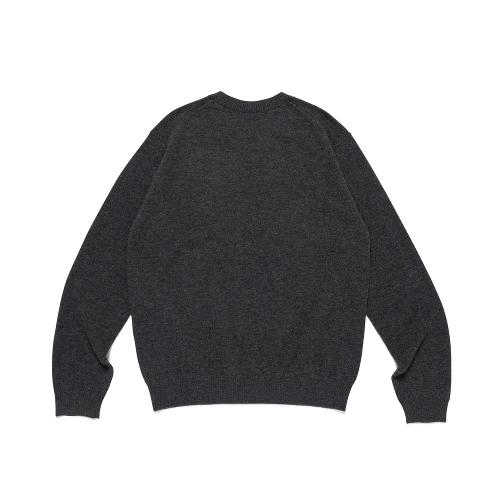 HUMAN MADE HEART BADGE KNIT SWEATER GY-B