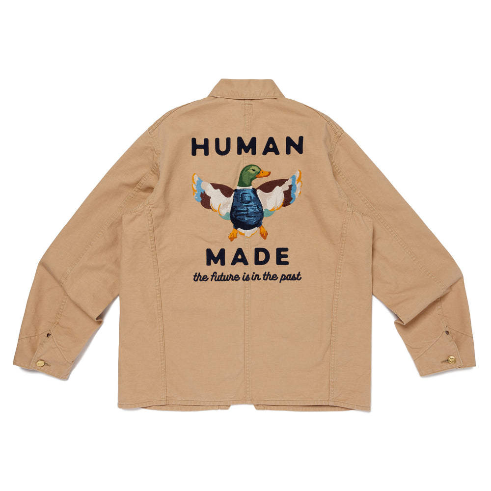 HUMAN MADE WASHED DUCK COVERALL JACKET BE-B