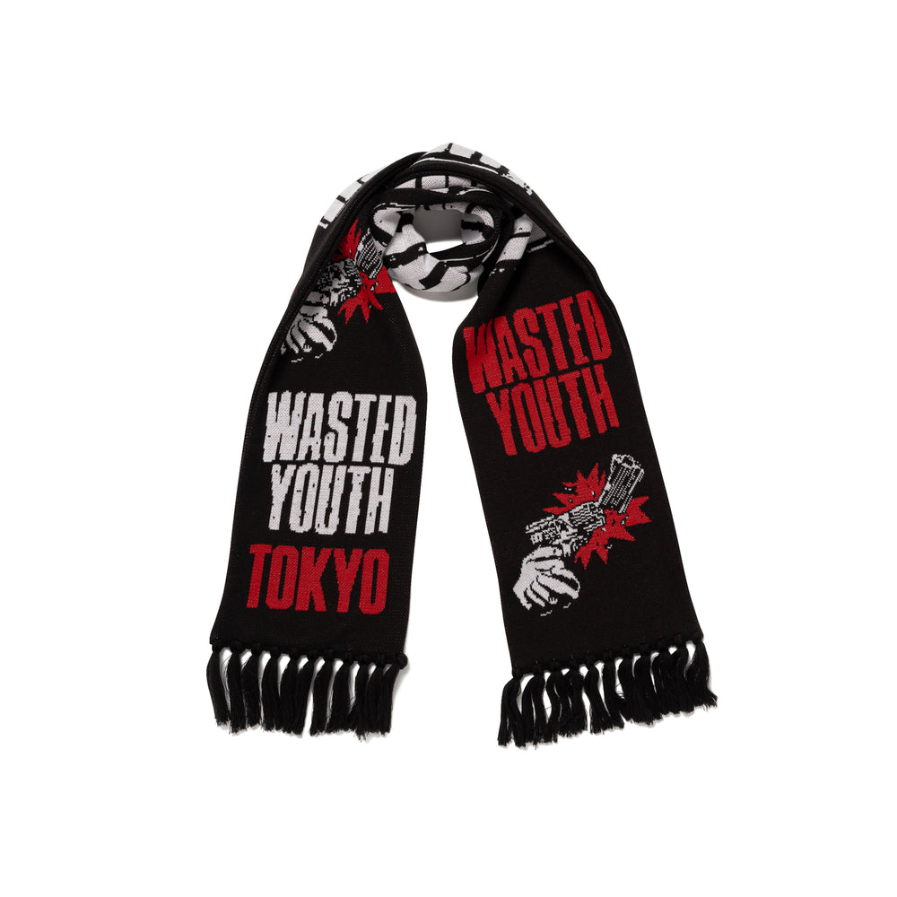 WASTED YOUTH FOOTBALL MUFFLER BK-C