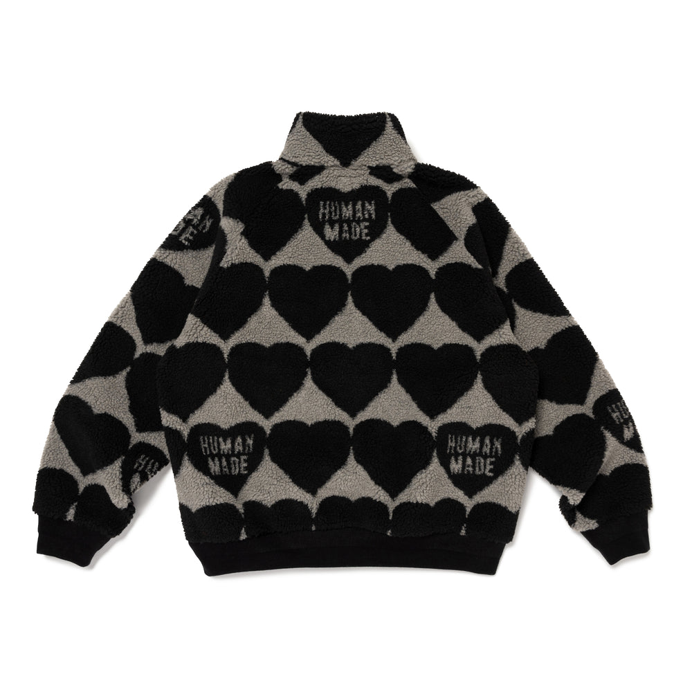 HUMAN MADE HEART FLEECE JACKET BK-B