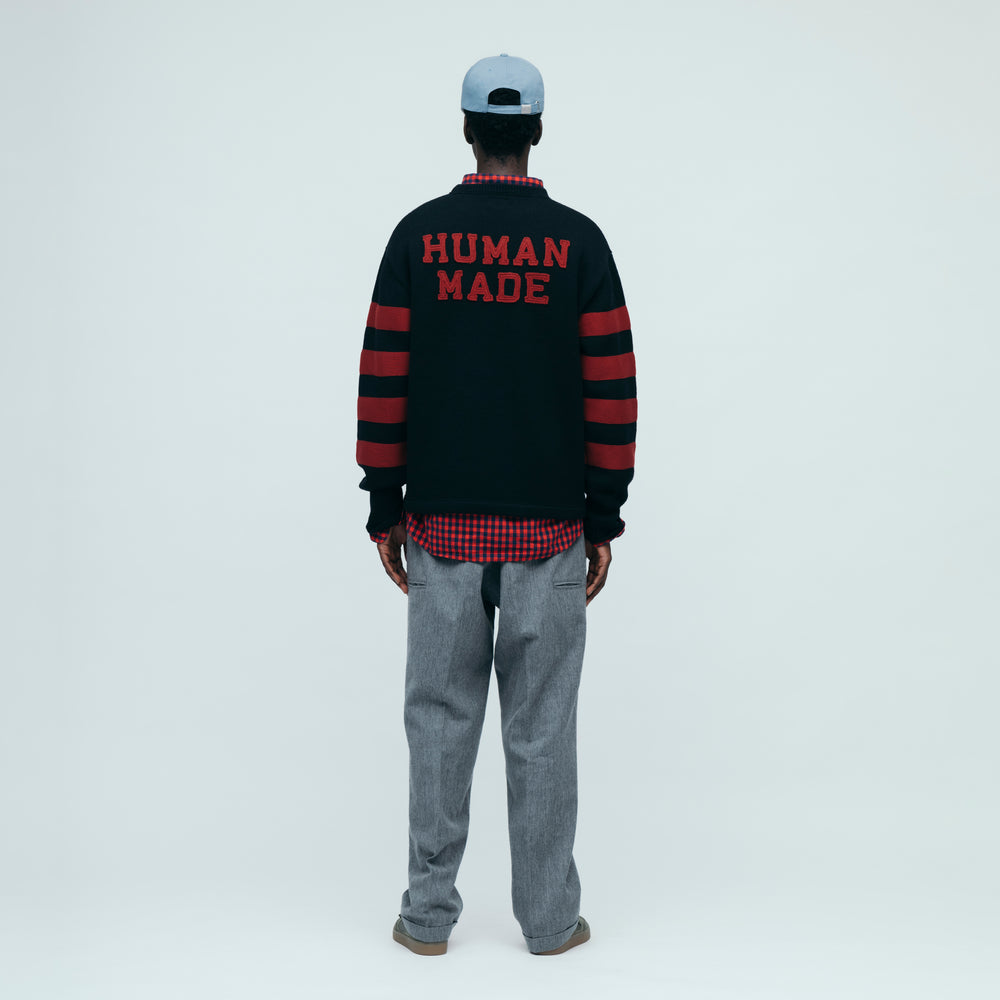 HUMAN MADE SPORTS KNIT SWEATER BK-2