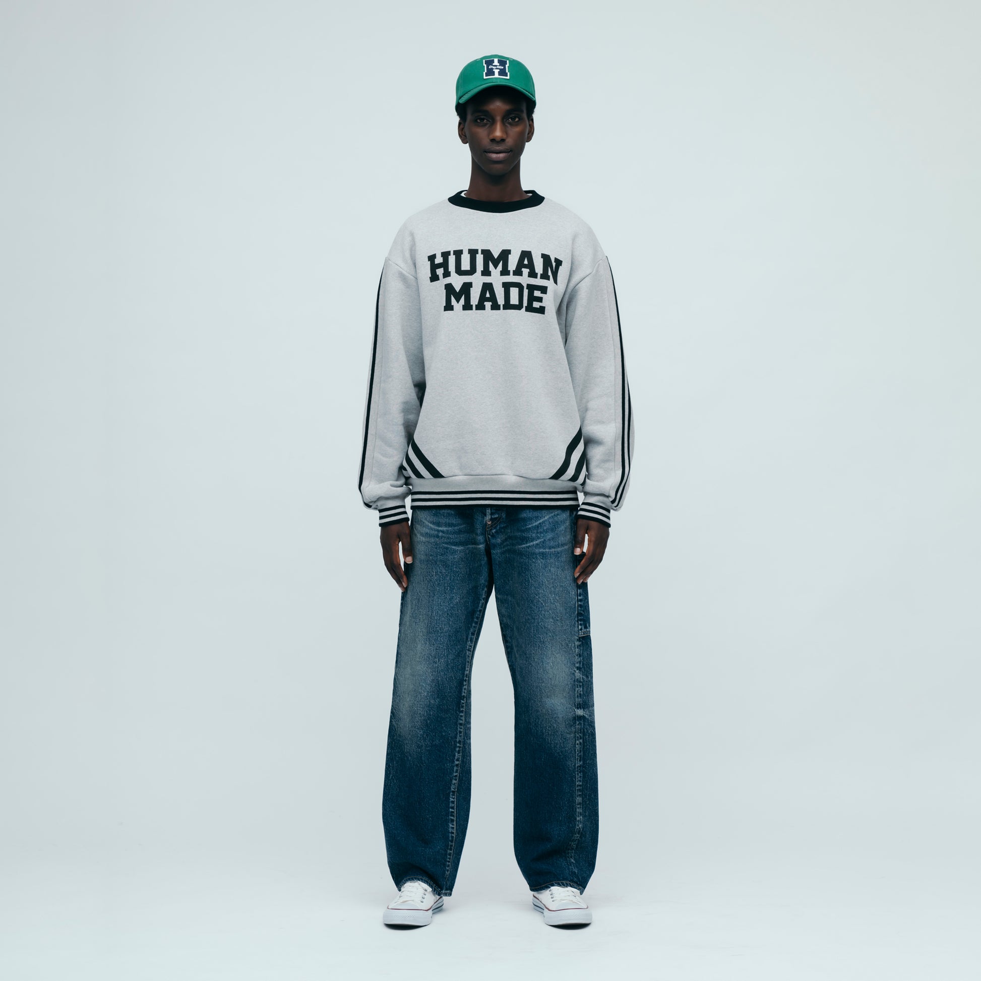 HUMAN MADE ELBOW PATCH SWEATSHIRT GY-1