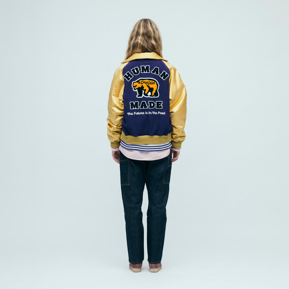 HUMAN MADE SATIN VARSITY JACKET PP-2