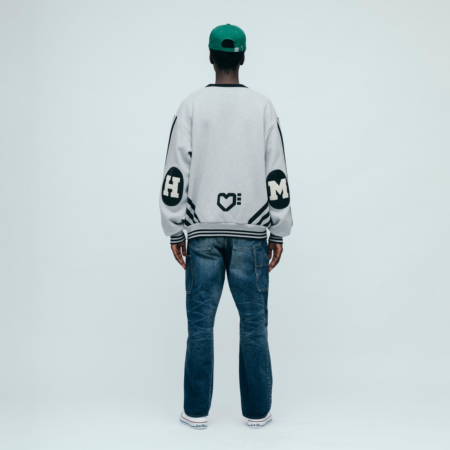 HUMAN MADE ELBOW PATCH SWEATSHIRT GY-2