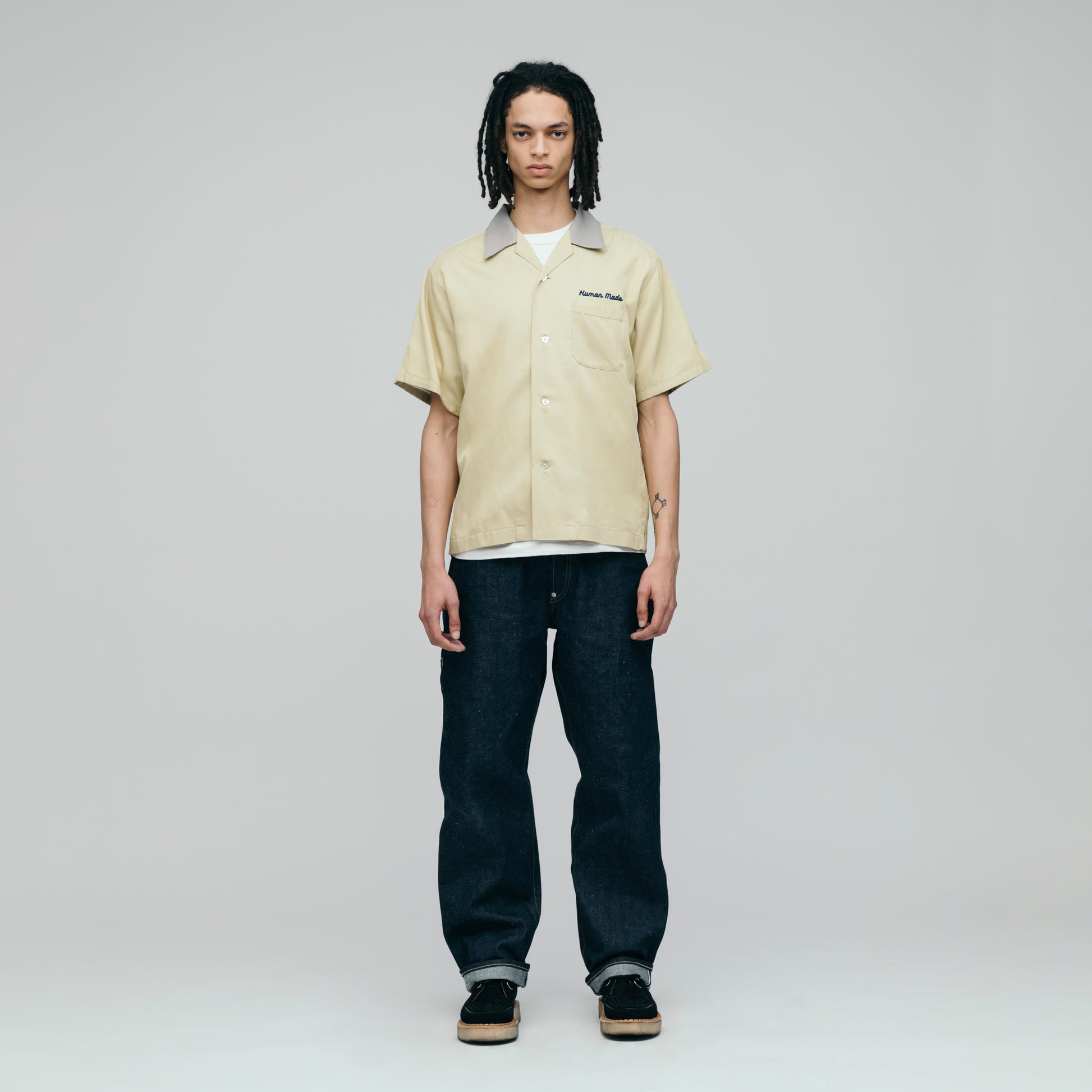HUMAN MADE BOWLING S_S SHIRT YE-1