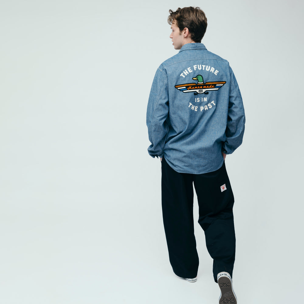 HUMAN MADE  CHAMBRAY SHIRT 
