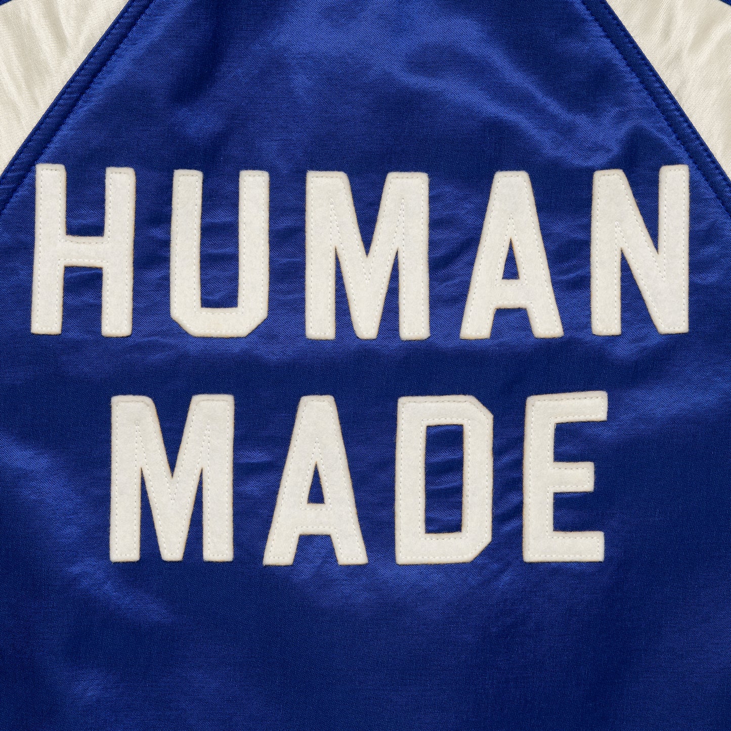 HUMAN MADE SATIN VARSITY JACKET NY-D