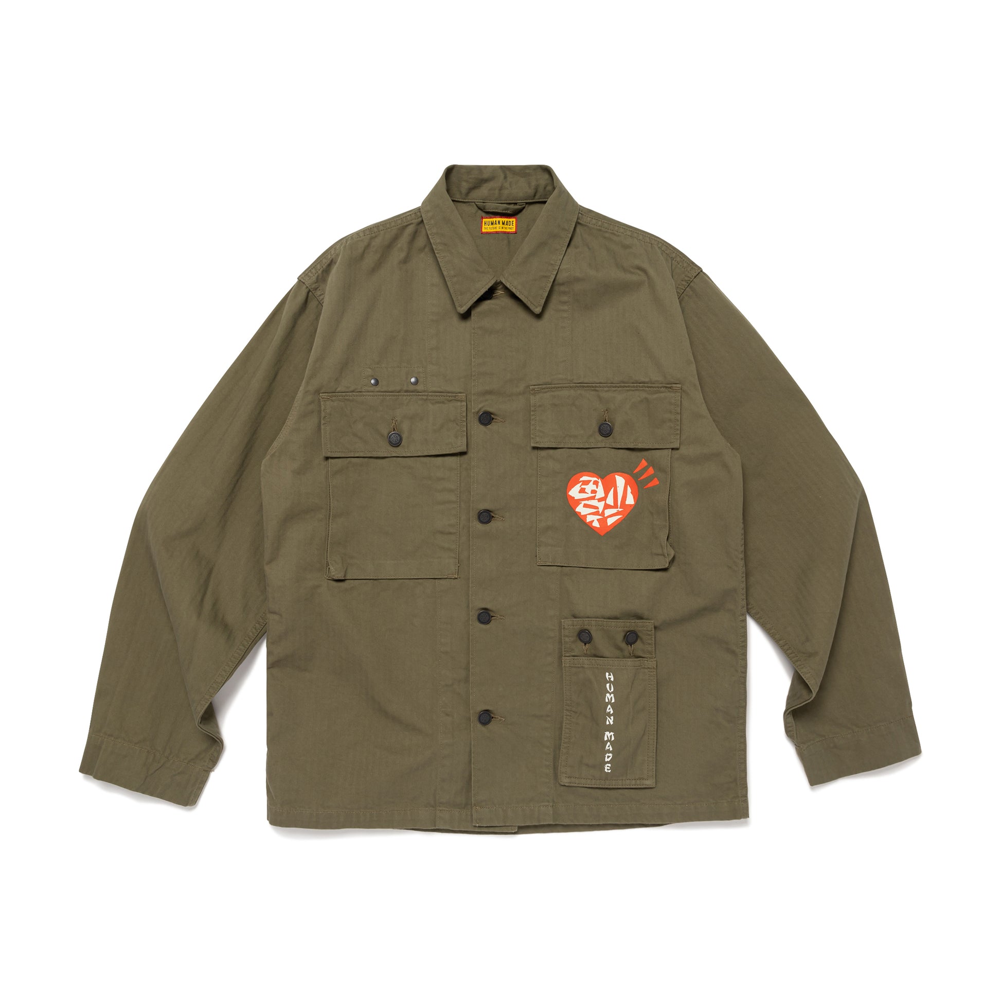 HUMAN MADE MILITARY SHIRT OD-A