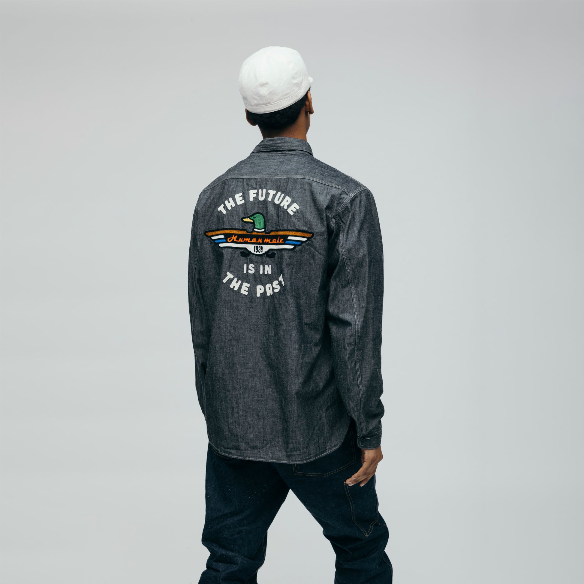 HUMAN MADE  CHAMBRAY SHIRT 