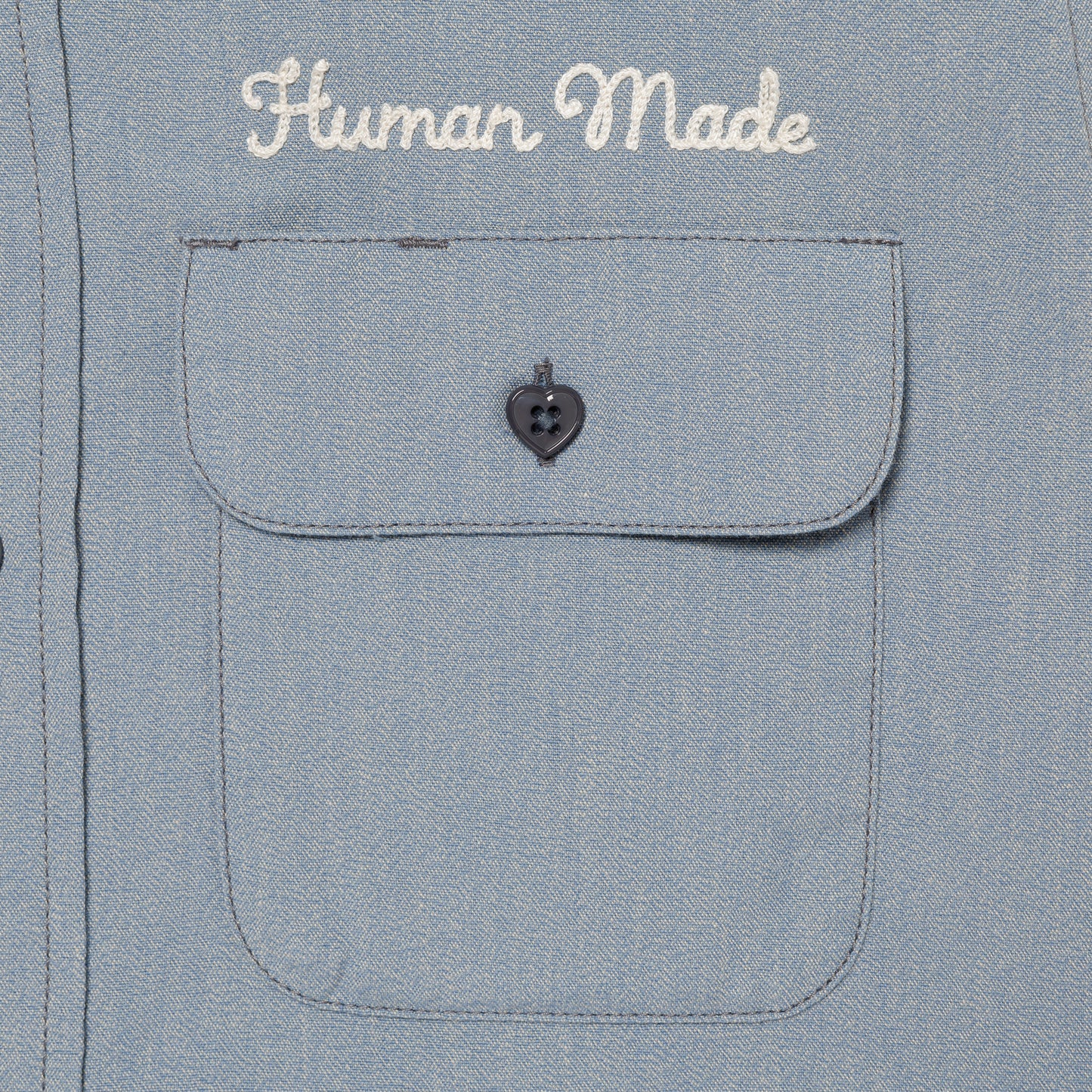 HUMAN MADE SALT & PEPPER WORK SHIRT BL-C