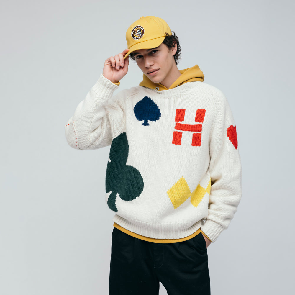 HUMAN MADE LOWGAUGE KNIT SWEATER WH-3