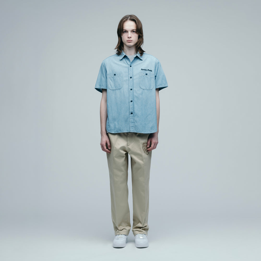 HUMAN MADE CHAMBRAY S_S SHIRT IN-1