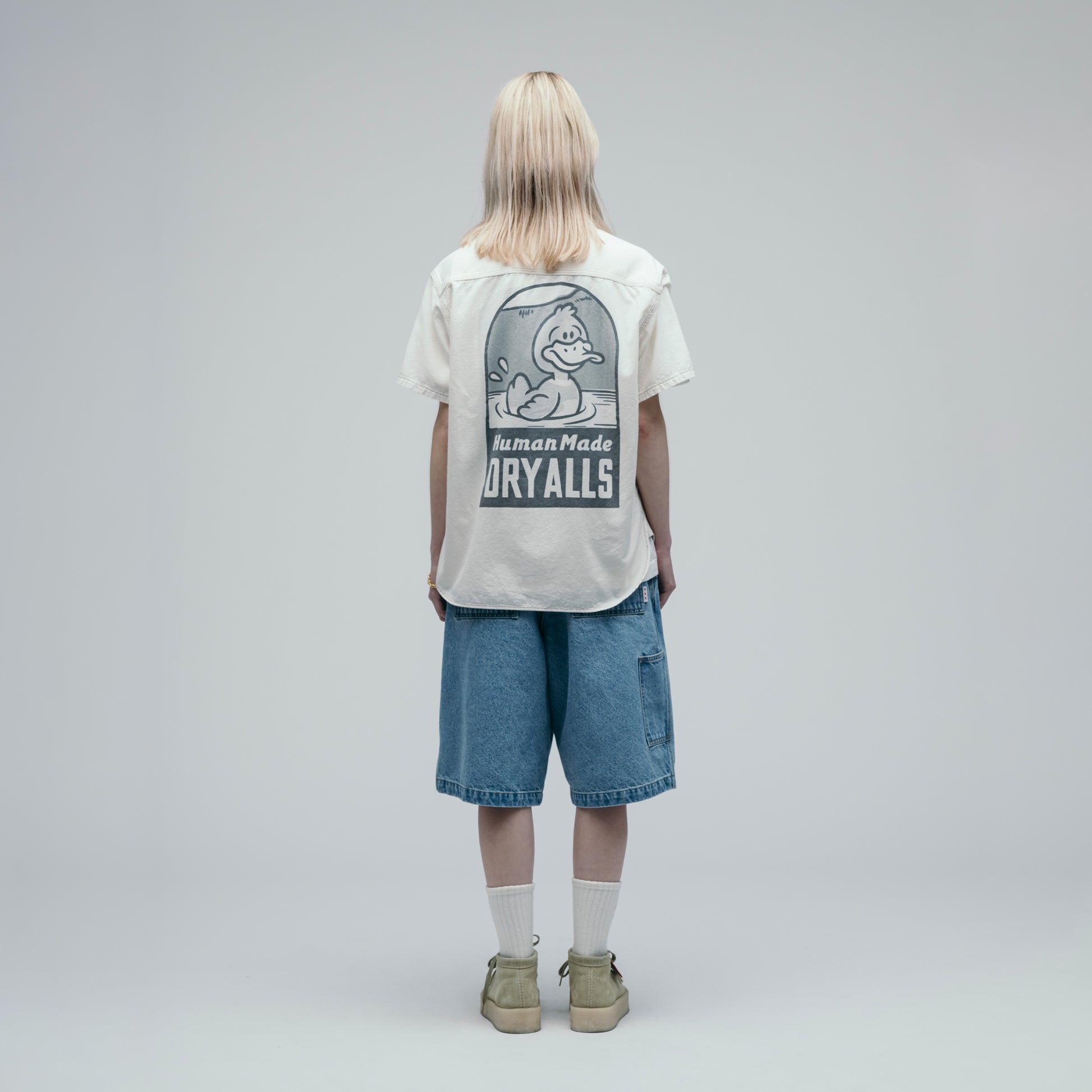 HUMAN MADE CHAMBRAY S_S SHIRT BG-2