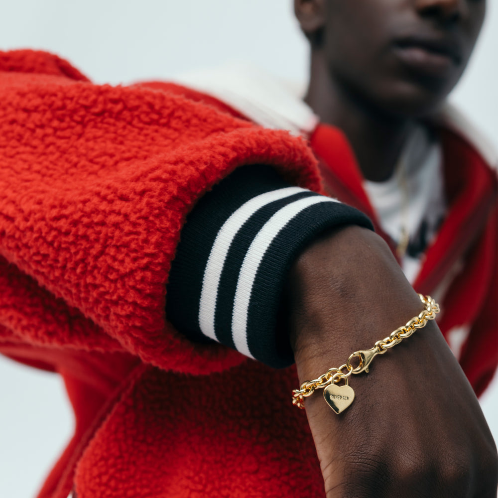 HUMAN MADE HEART SILVER BRACELET GD-1