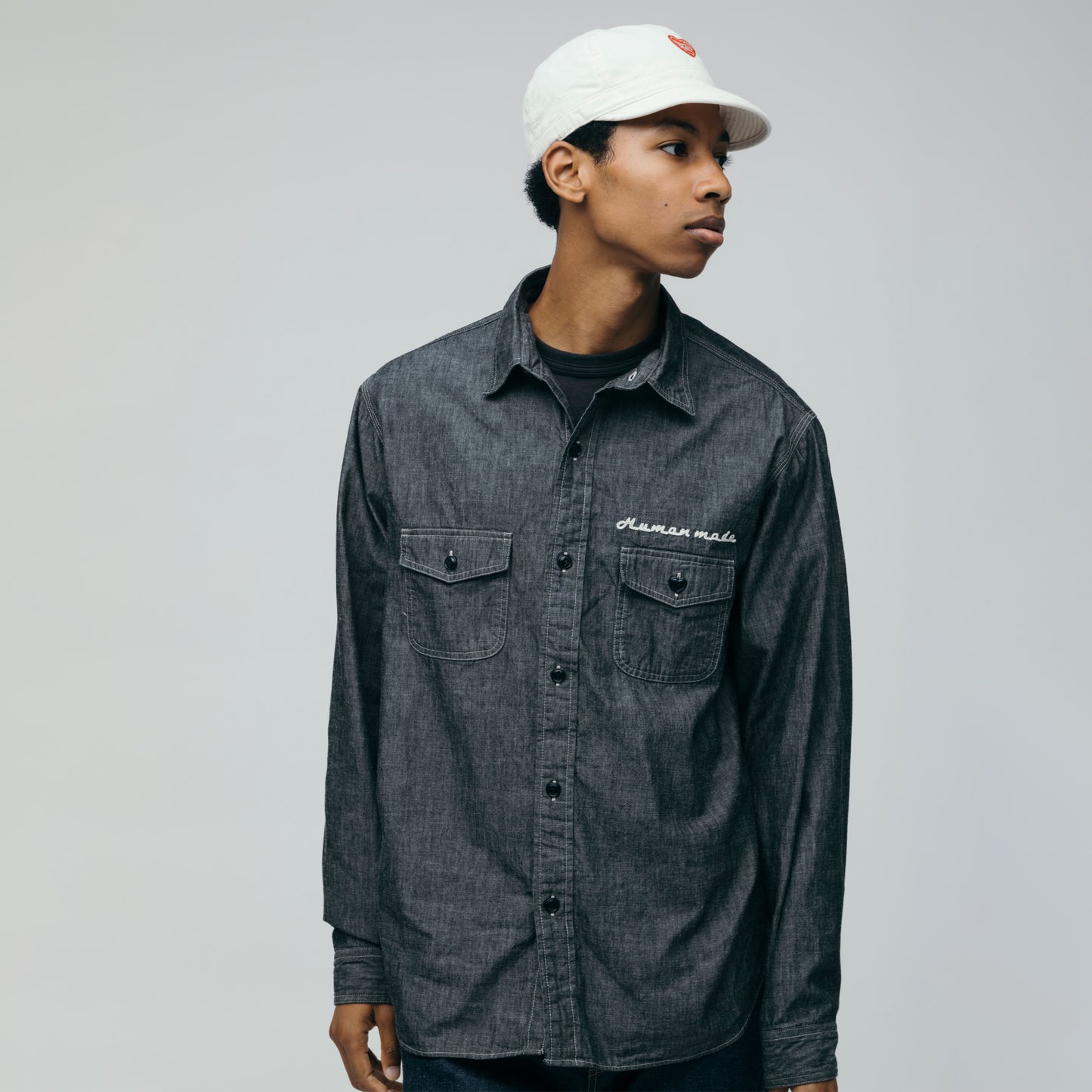 HUMAN MADE  CHAMBRAY SHIRT 