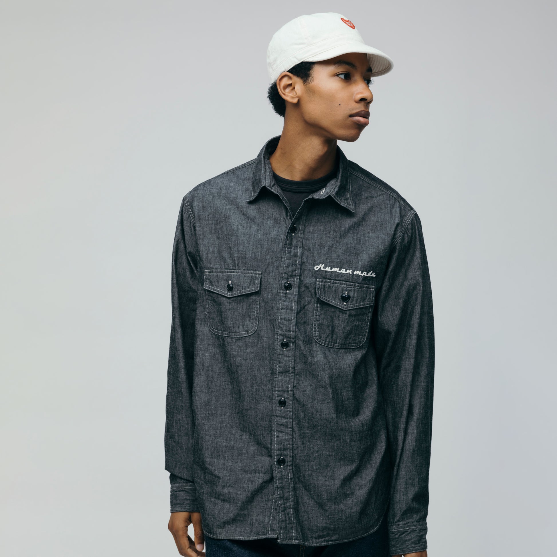 HUMAN MADE  CHAMBRAY SHIRT 