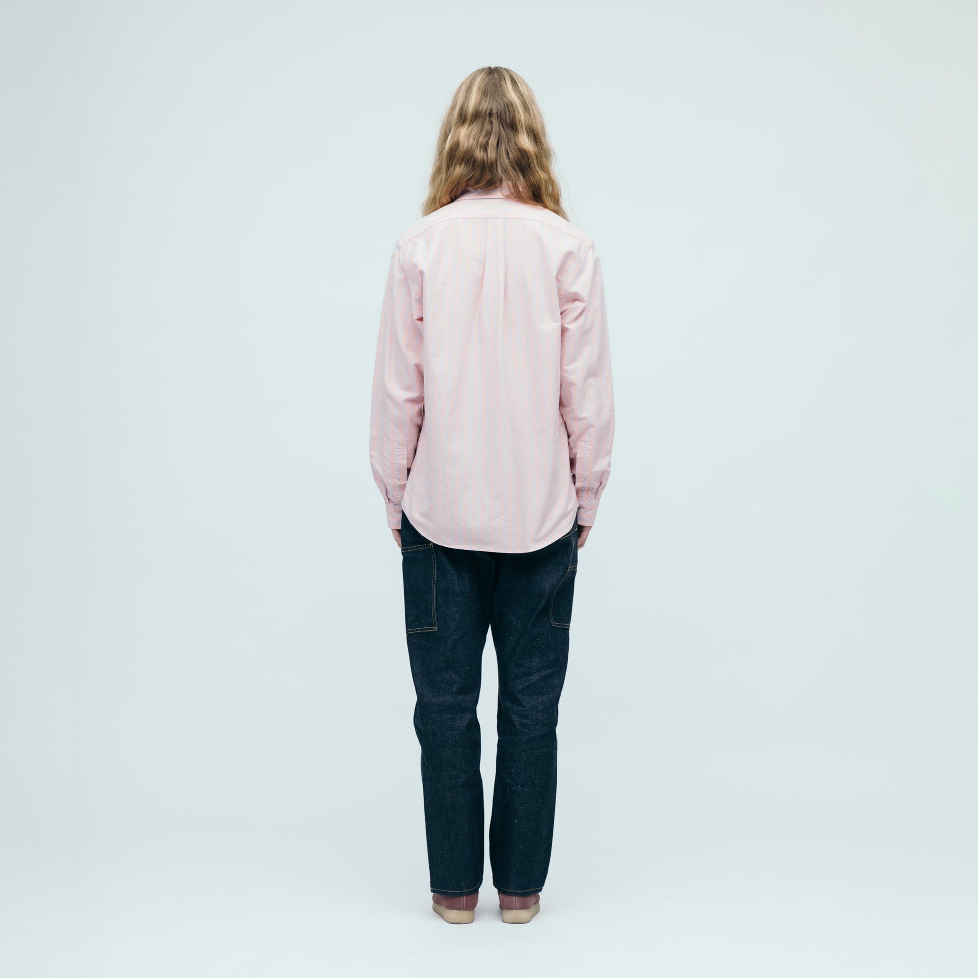 HUMAN MADE STRIPED OXFORD BD LS SHIRT RD-2