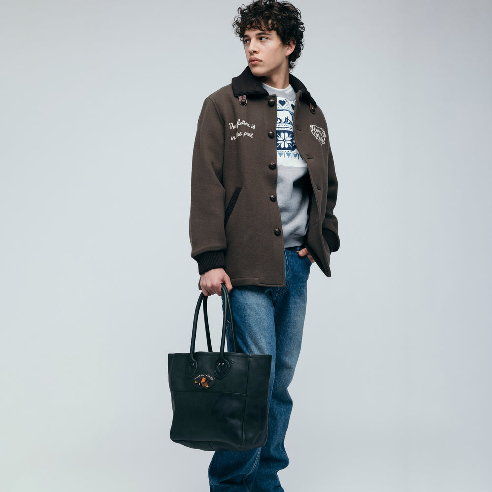 HUMAN MADE LEATHER TOTE BK-1