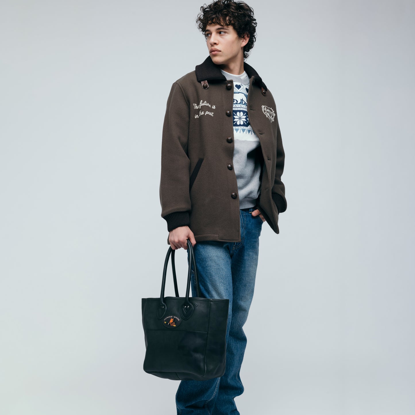 HUMAN MADE LEATHER TOTE BK-1