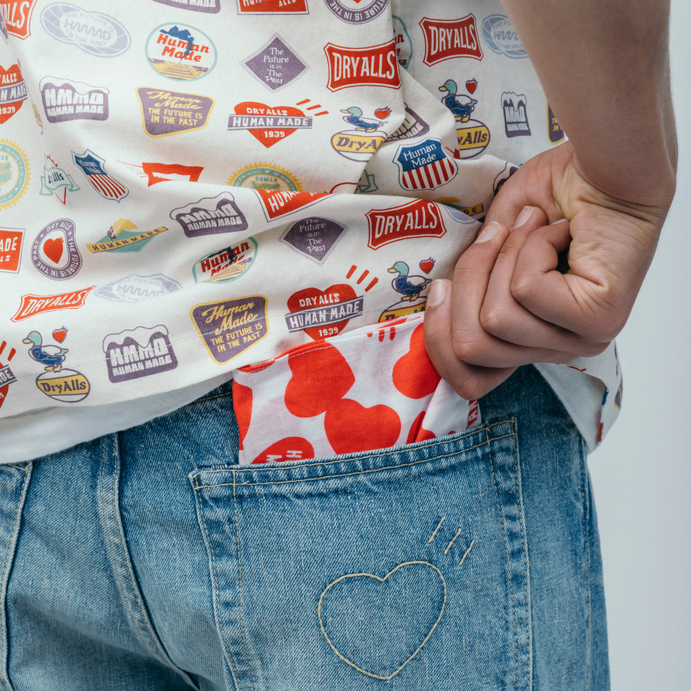 HUMAN MADE HEART BANDANA RD-1