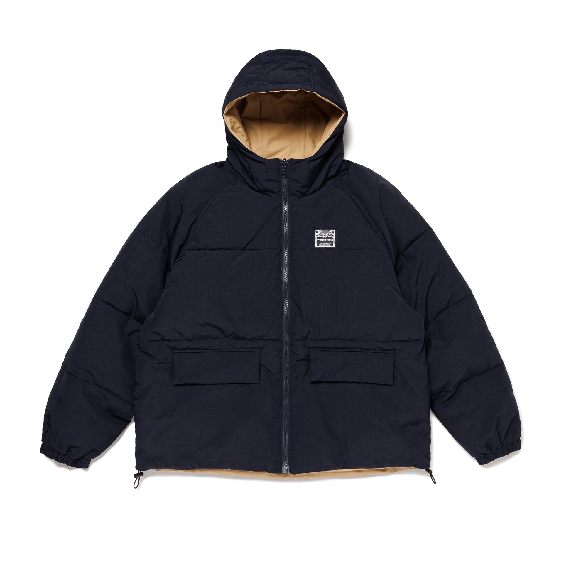 WASTED YOUTH REVERSIBLE PADDED HOOD JACKET BG-C