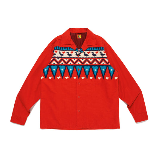 HUMAN MADE PRINT CORDUROY SHIRT RD-A