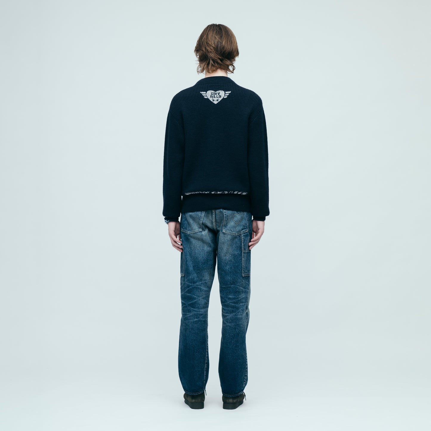 HUMAN MADE  MOC NECK KNIT SWEATER