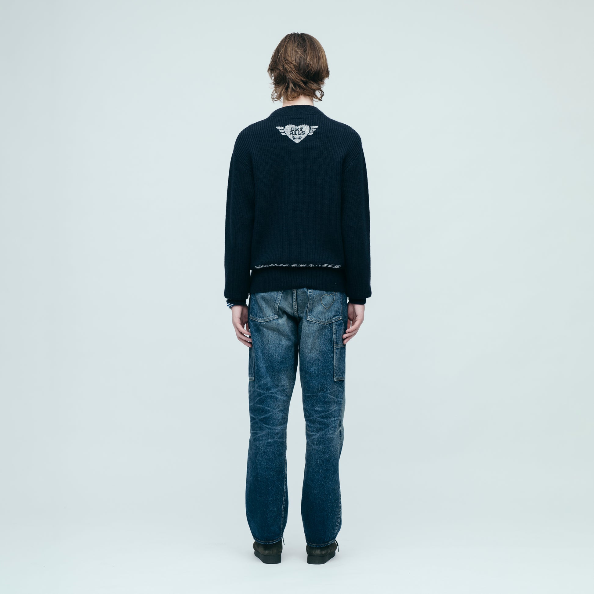 HUMAN MADE  MOC NECK KNIT SWEATER