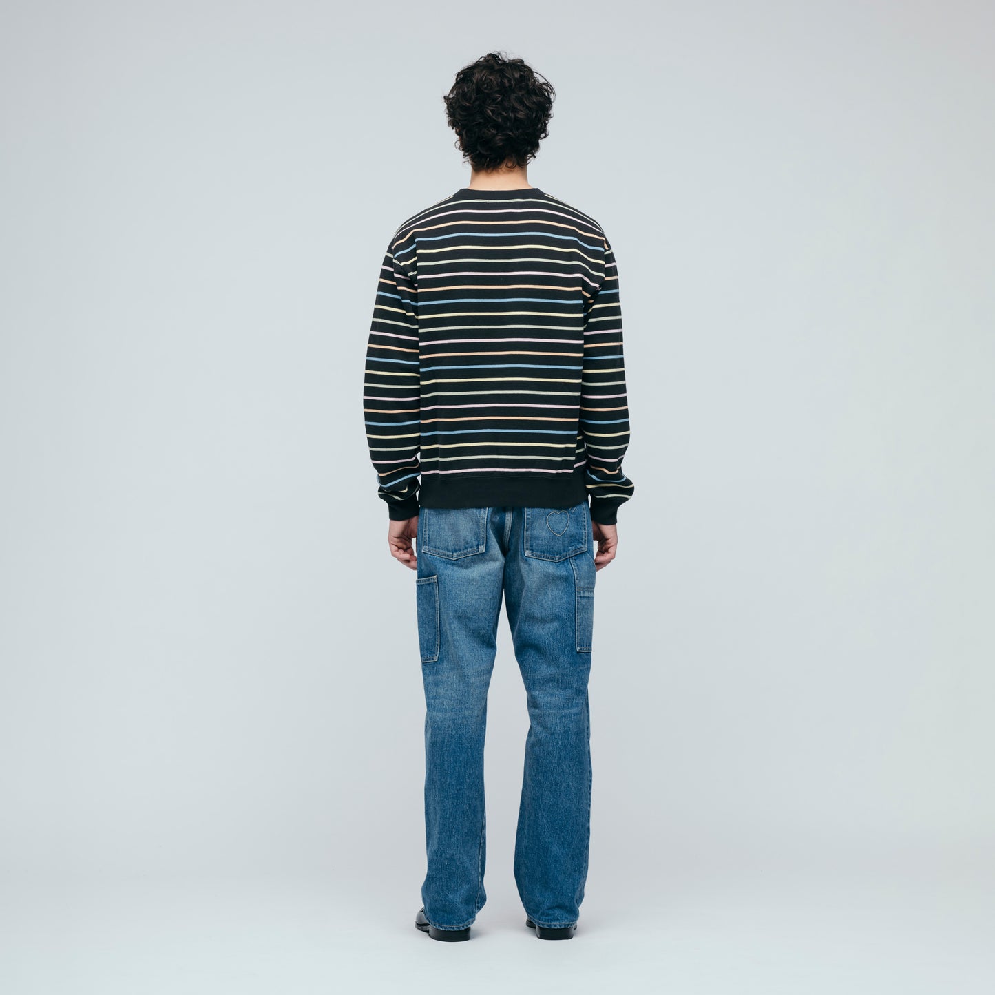 HUMAN MADE MULTI STRIPED SWEATSHIRT BK-2