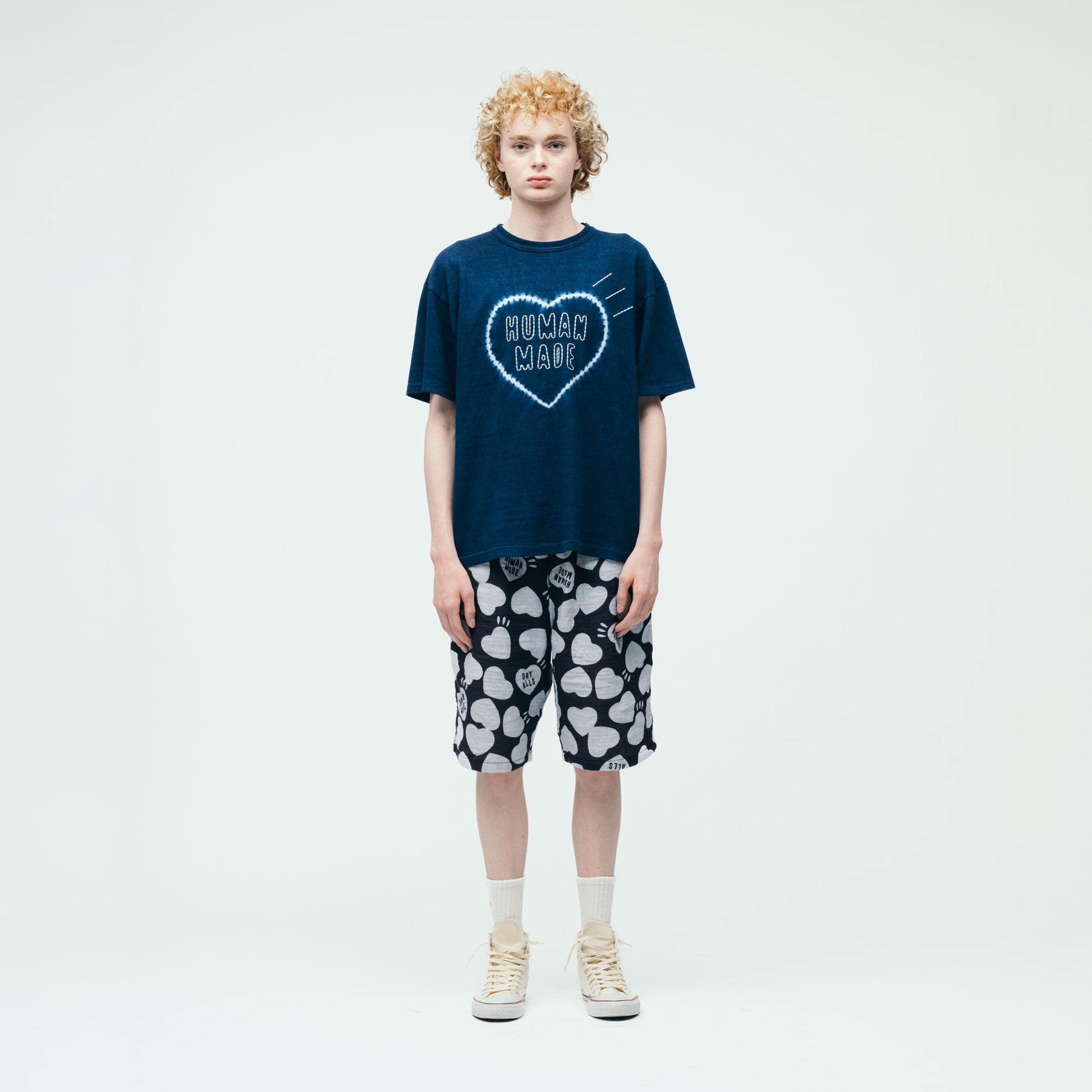 HUMAN MADE INDIGO DYED T-SHIRT IN-1