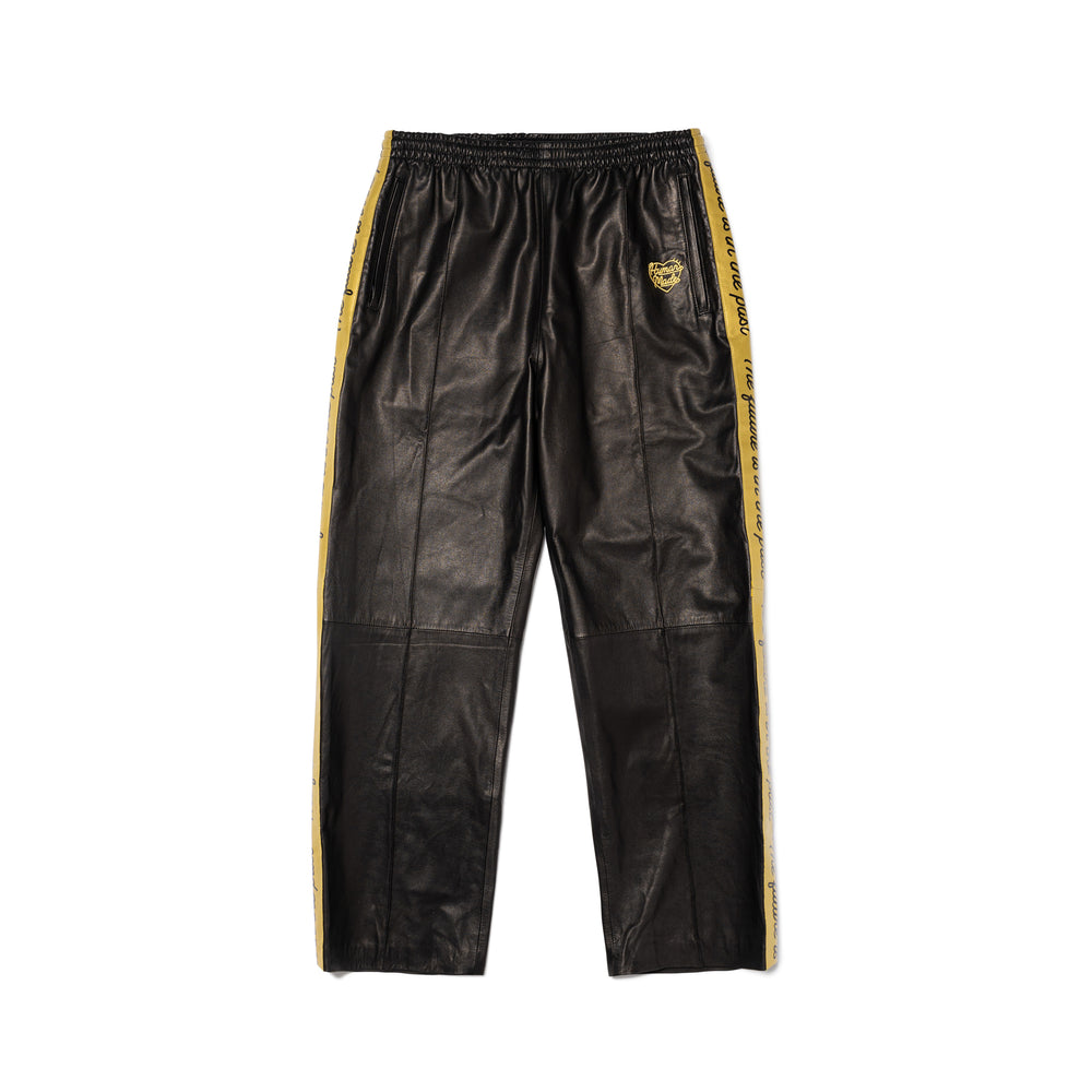 HUMAN MADE LEATHER TRACK PANTS BK-A
