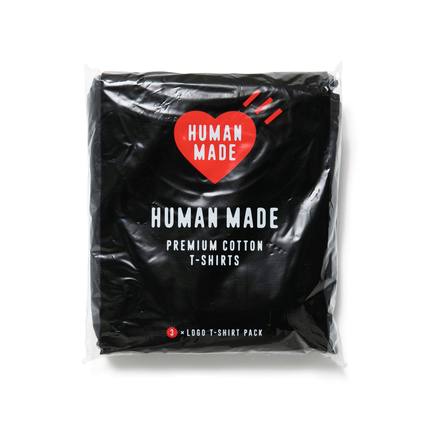 HUMAN MADE 3-PACK T-SHIRT SET BK-A