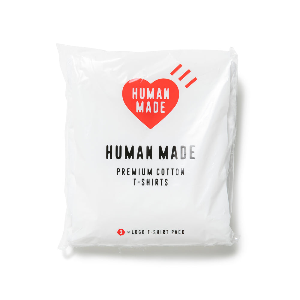 HUMAN MADE 3-PACK T-SHIRT SET WH-A