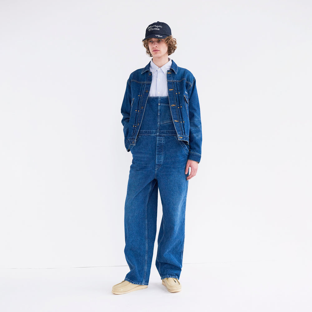 HUMAN MADE DENIM OVERALLS IN-G