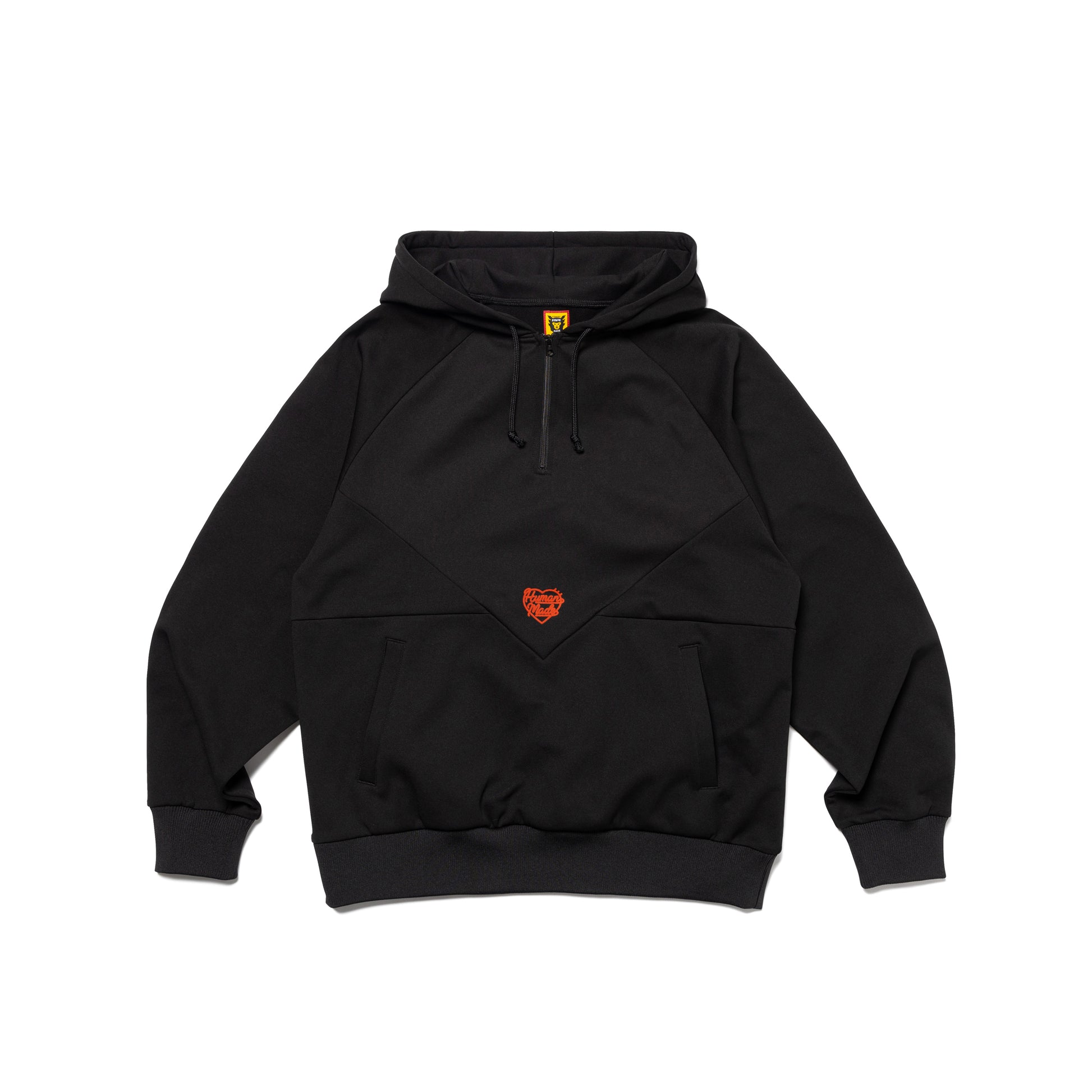 即日発送写真の追加など可能ですHUMAN MADE HALF-ZIP HOODIE BLACK